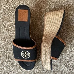 Tory Burch espadrille wedge slide